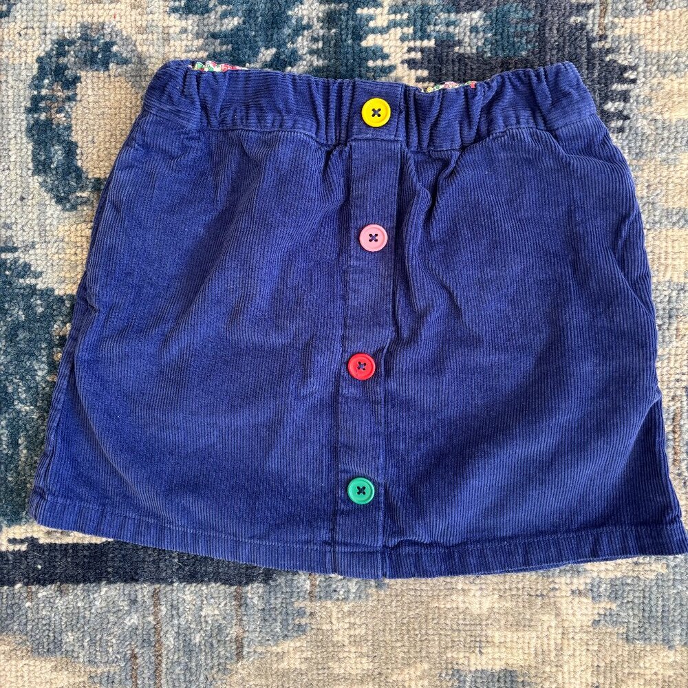 Mini Boden Corduroy Skirt. Girls Size 7-8Y.